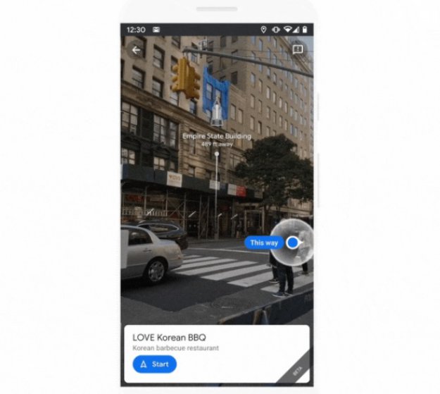 Punkty orientacyjne w Mapach Google