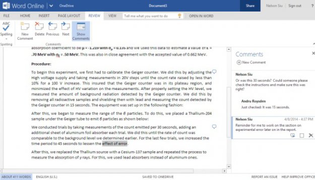 Word z nowym systemem komentarzy