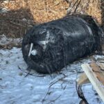 Zbiornik, który spadł pod Poznaniem