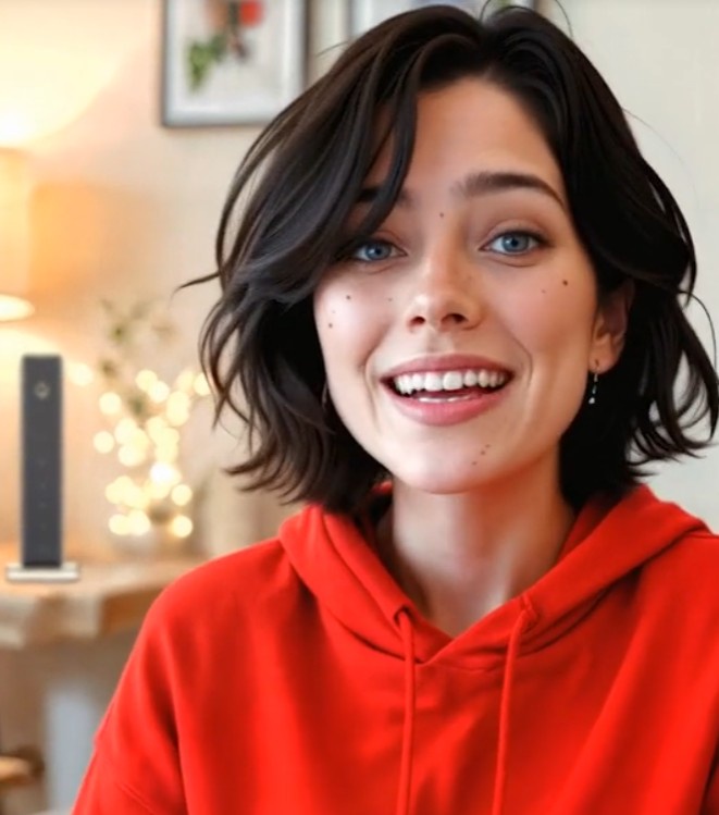 Influencerka AI firmy Vodafone