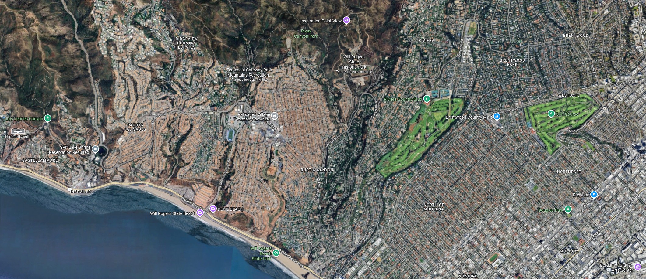 Kalifornia, wybrzeże Los Angeles