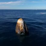 Kapsuła z astronautami. Fragment klipu SpaceX