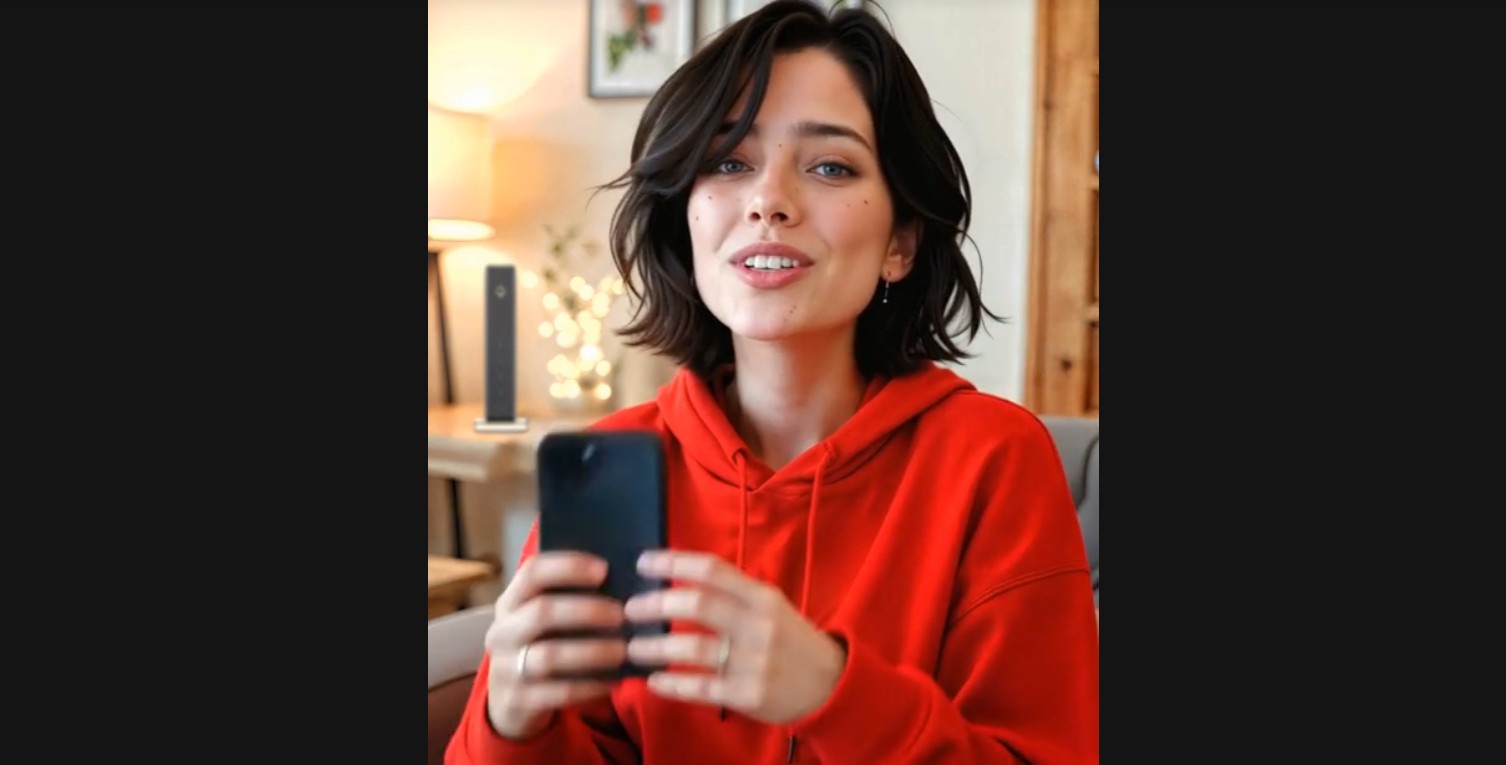 Influencerka AI firmy Vodafone