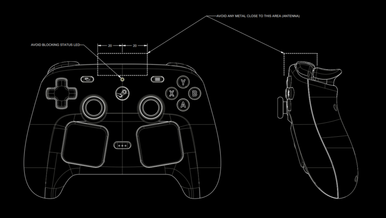 Pliki CAD Steam Controllera i Pucka