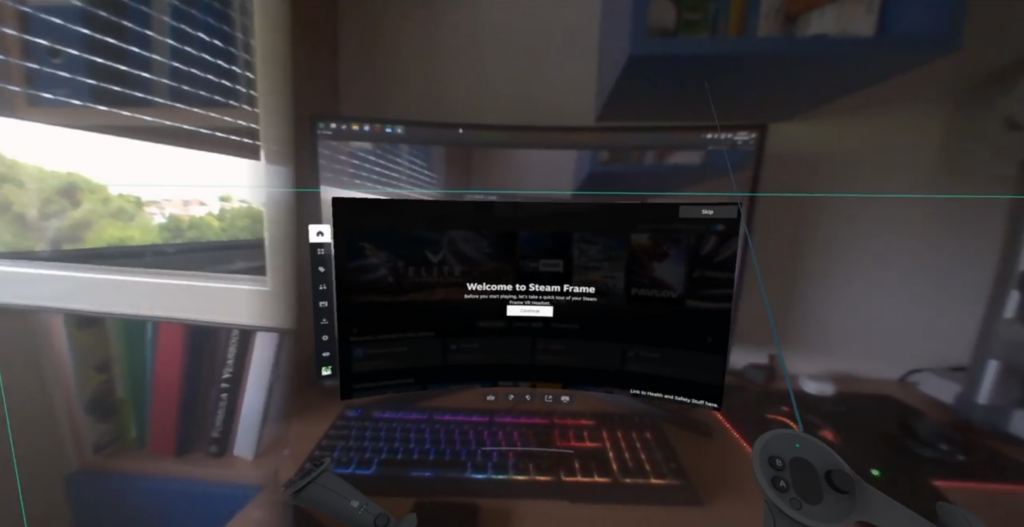 Wyciek wideo z nowych gogli VR Valve. Zobacz pierwsze sekundy z konfiguracji Steam Frame