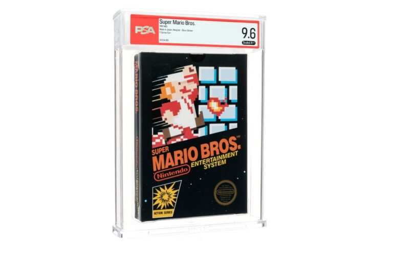 Super Mario Bros., który jest warty 3 mln dolarów. Fot. Heritage Auctions