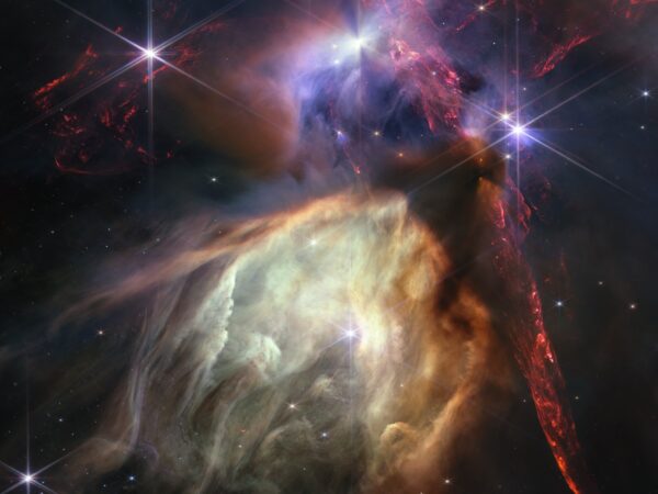 Mgławica Ro Ophiuchi. Fot.: NASA, ESA, CSA, STScI, Klaus Pontoppidan (STScI), Image Processing: Alyssa Pagan (STScI)
