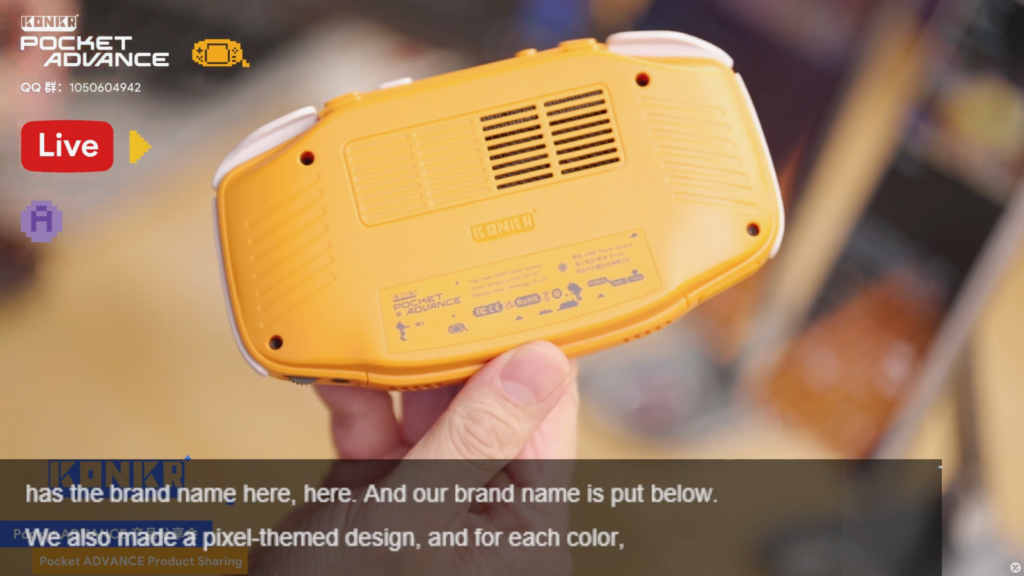 Konkr Pocket Advance – tył