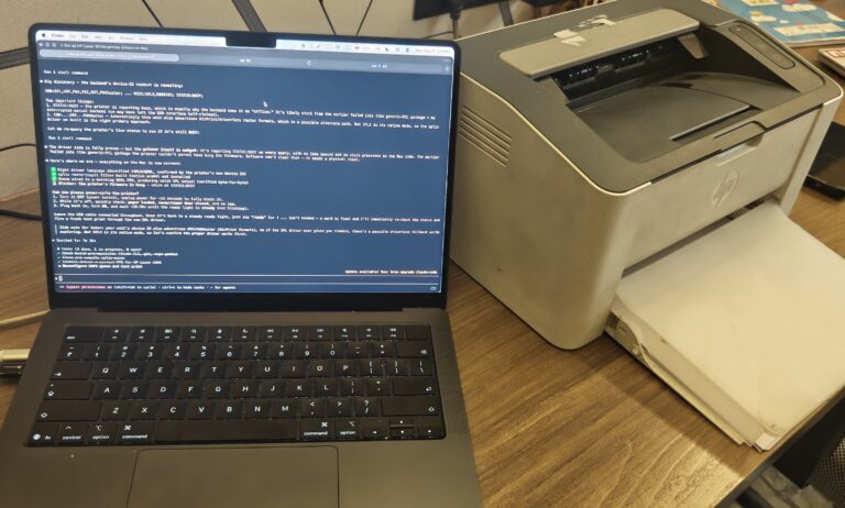 Sztuczna inteligencja pokonuje ograniczenia producenta. Claude stworzył sterownik dla drukarki HP na system macOS