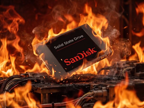 Dysk SSD SanDisk. Grafika ilustracyjna. Fot. SanDisk / redakcja