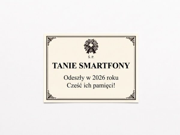 Śmierć tanich smartfonów