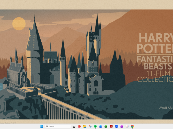 Windows znów przekracza granicę i ustawia reklamę serii "Harry Potter" jako tapetę pulpitu – użytkownicy są wściekli
