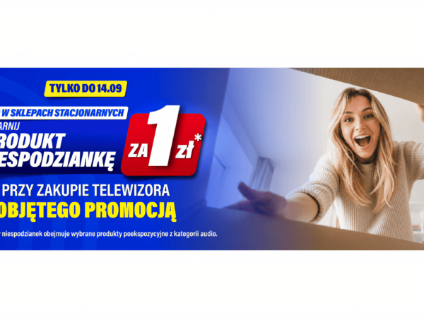 RTV Euro AGD z nową promocją – produkt niespodzianka za 1 zł przy zakupie wybranych telewizorów