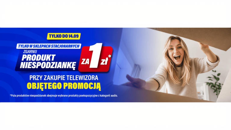 RTV Euro AGD z nową promocją – produkt niespodzianka za 1 zł przy zakupie wybranych telewizorów