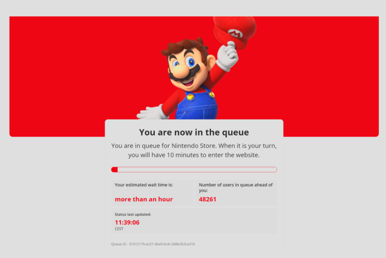 Oficjalny sklep Nintendo przeżywa oblężenie – trzeba czekać nawet godzinę, żeby wejść na stronę