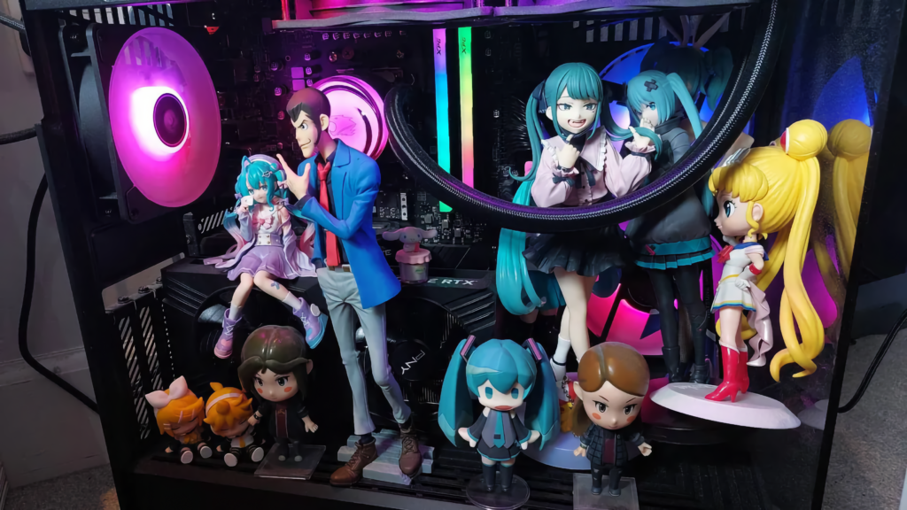 Anime-figurki wykorzystane do testów.