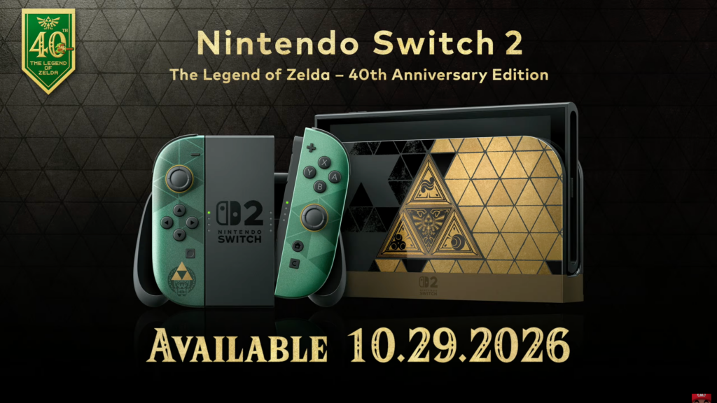 Limitowana edycja konsoli Nintendo Switch 2 – The Legend of Zelda 40th Anniversary