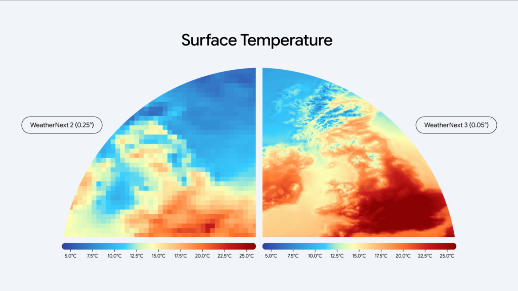Google prezentuje WeatherNext 3 – zaawansowany model prognozowania pogody oparty na sztucznej inteligencji