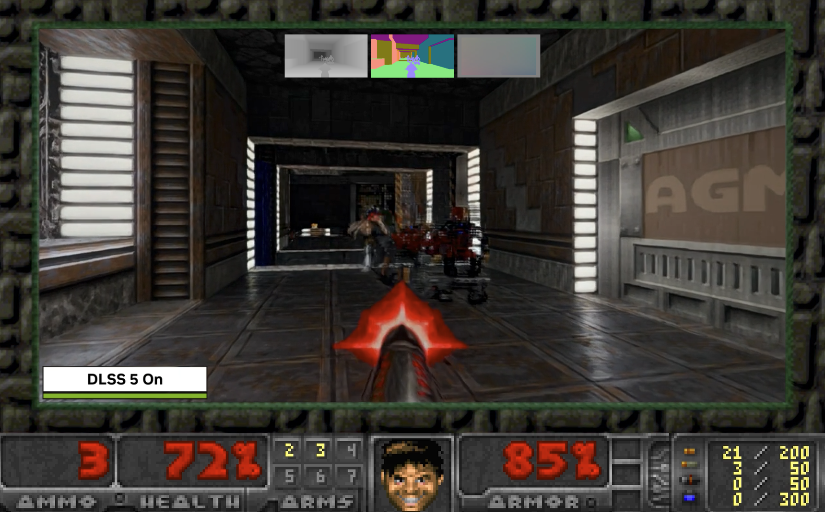 Doom z 1993 roku działający z DLSS 5 Neural Rendering – czego to ludzie nie wymyślą