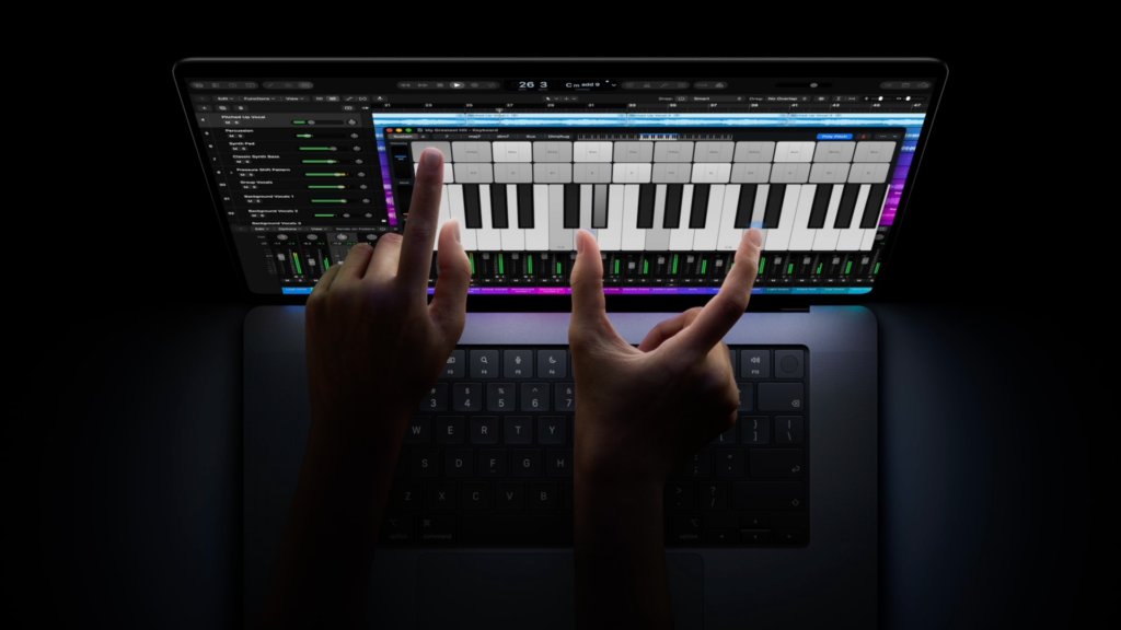 MacBook Pro z ekranem dotykowym.